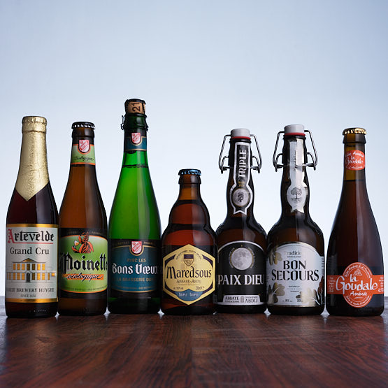 Bières Dupont Les Bons Veoux, Maredsous, Paix Dieu, Bon Secours, La Goudale, Artevelde Grand Cru